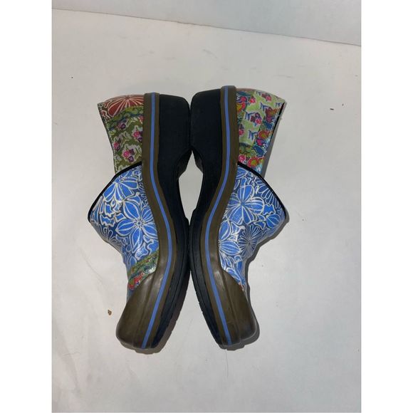 Dansko Vegan Volley Patchwork Floral Clogs Womens EU 40 Slip Resistant US9 - Picture 4 of 7